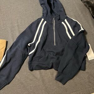 lululemon athletica Navy and White Hoodie